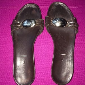 ❤️ Vintage Brown Leather Prada Slip-ons, 37 (7) ❤️